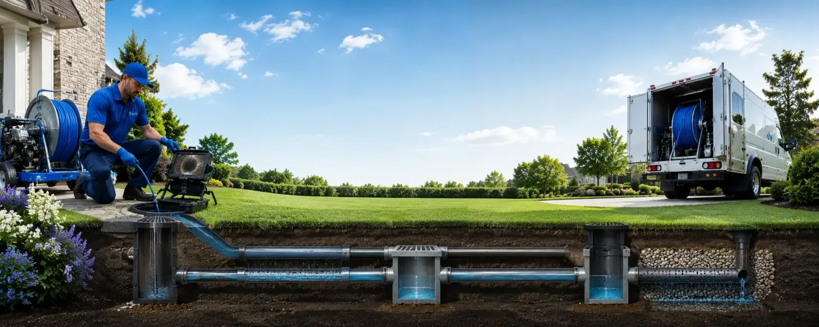 Outdoor drain cleaning information for Rock Glen, PA